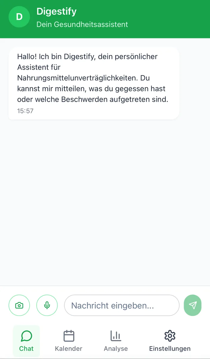 Digestify — App-Screenshot